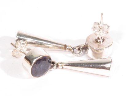 orecchini nepalesi in argento e lapislazzuli