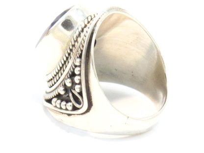 anello nepalese in argento e lapislazzuli