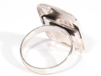 anello in argento satinato