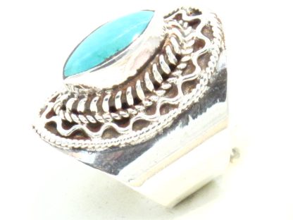 anello in argento e turchese