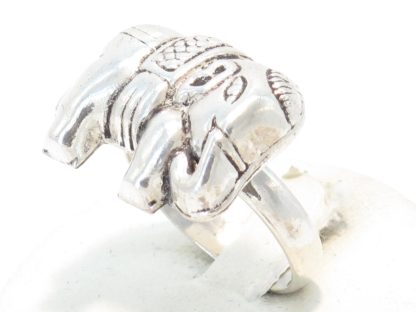 anello etnico elefante argento